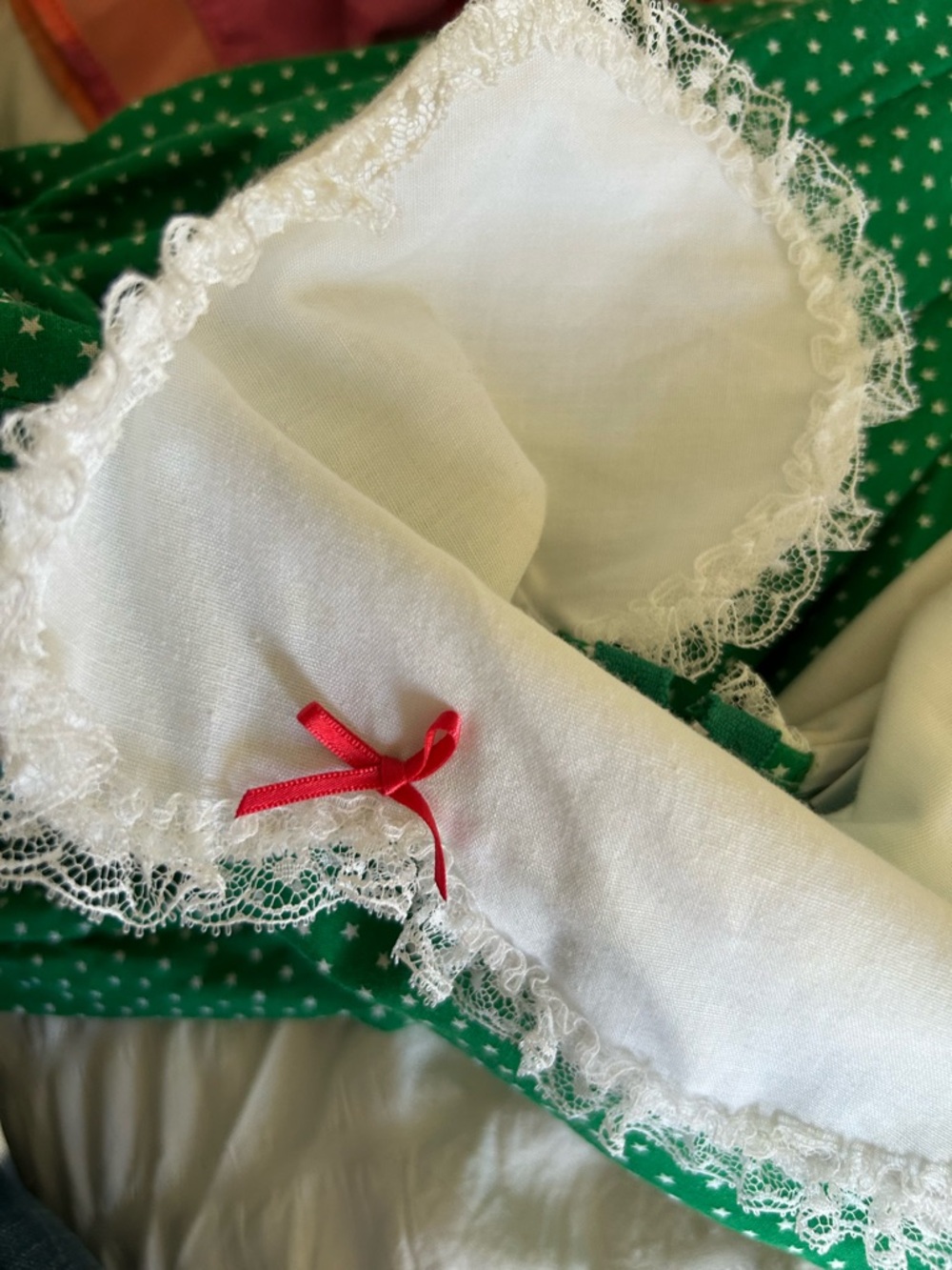 Vintage Bryan Green & White Polka Dot Long Sleeve One Piece Baby Outfit 18 Month - Picture 8 of 10
